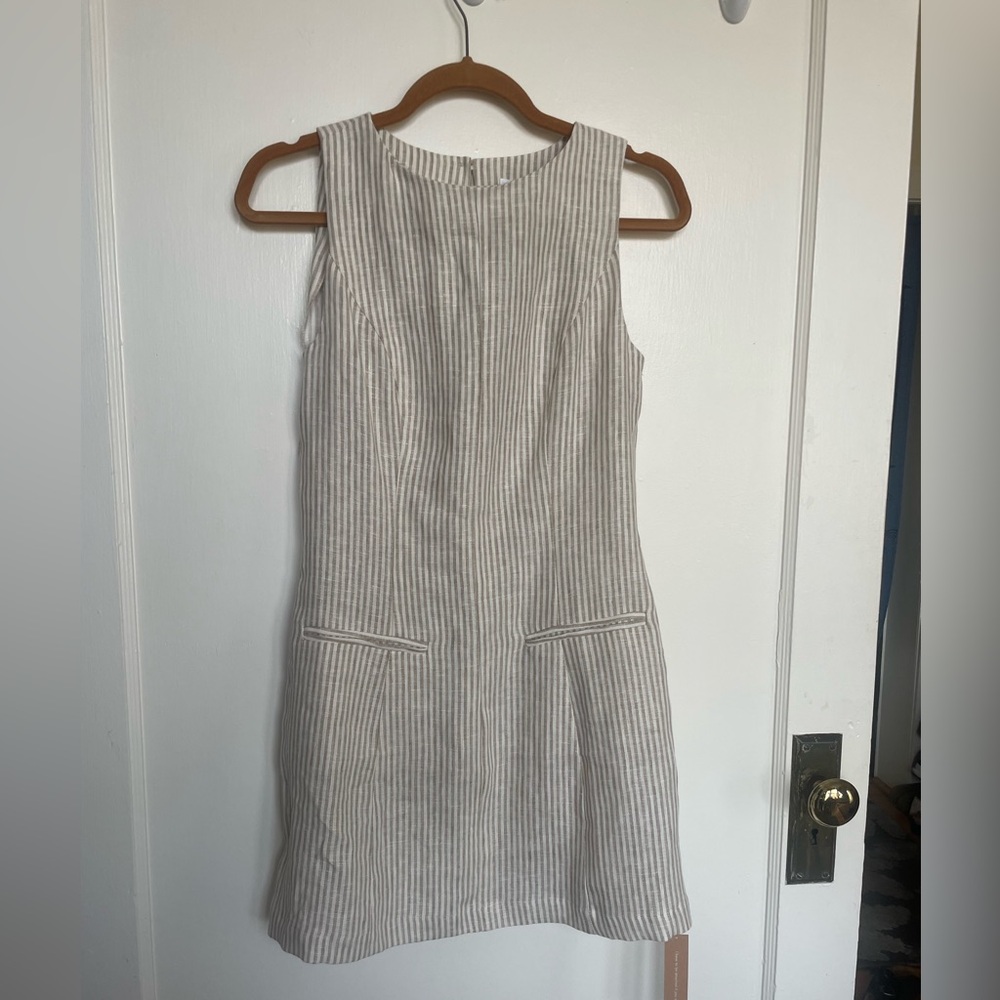 Reformation Citron Linen Dress